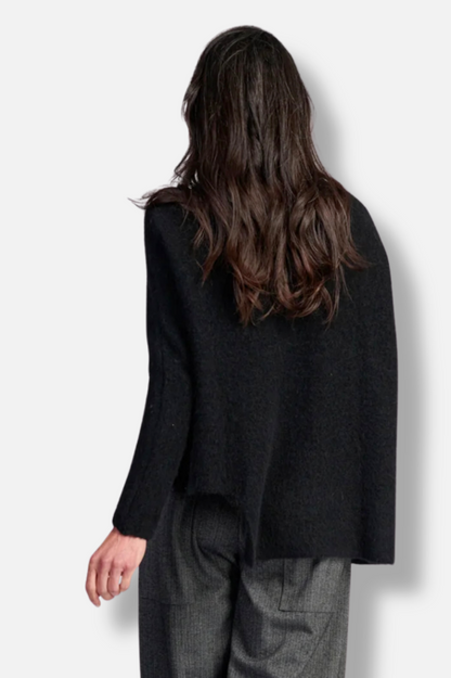 Sculpt Boxy Sweater - Black 