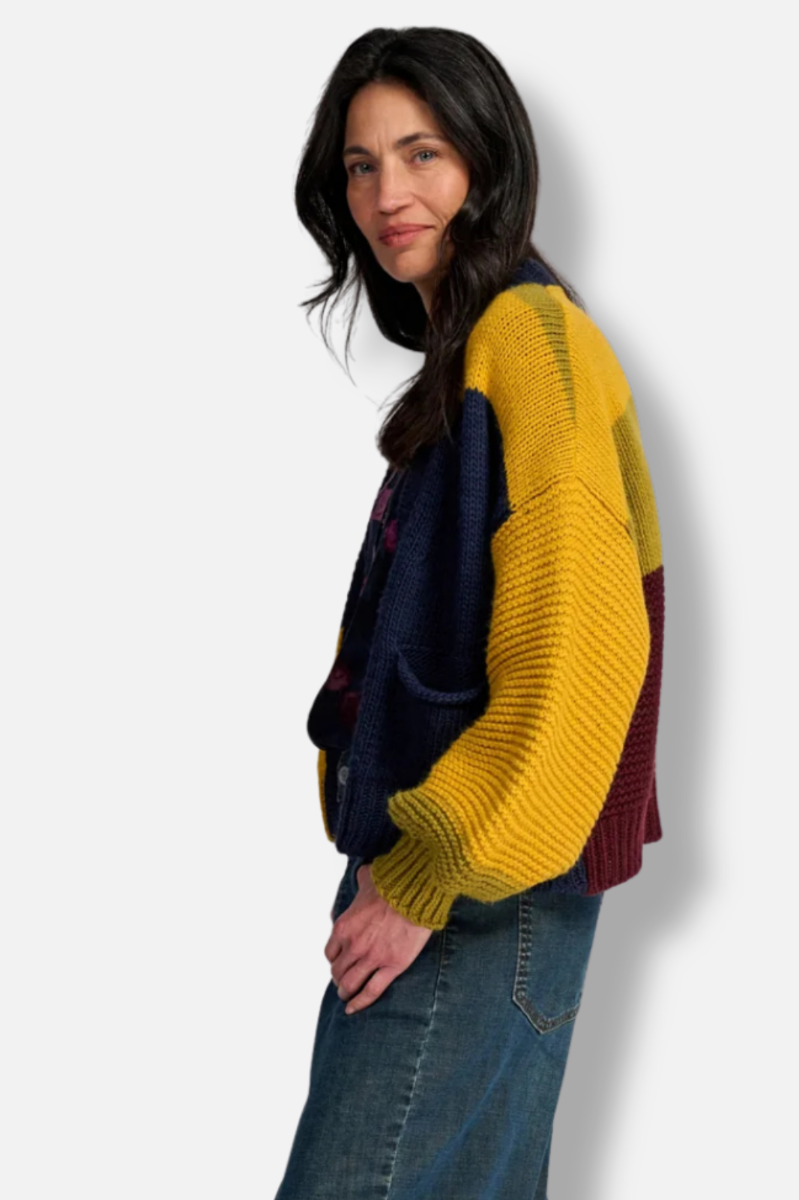 Carnival Chunky Cardigan - Collegiate Mix 