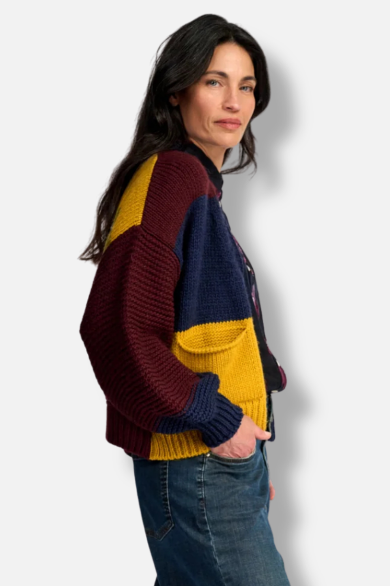 Carnival Chunky Cardigan - Collegiate Mix 