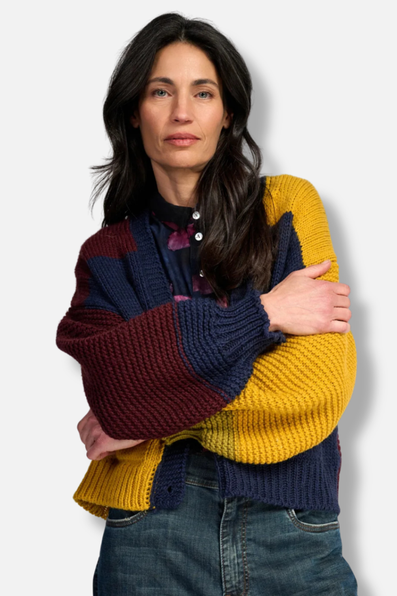 Carnival Chunky Cardigan - Collegiate Mix 