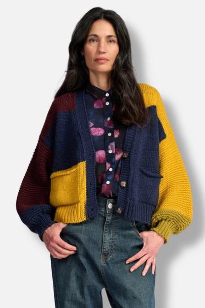 Carnival Chunky Cardigan - Collegiate Mix 