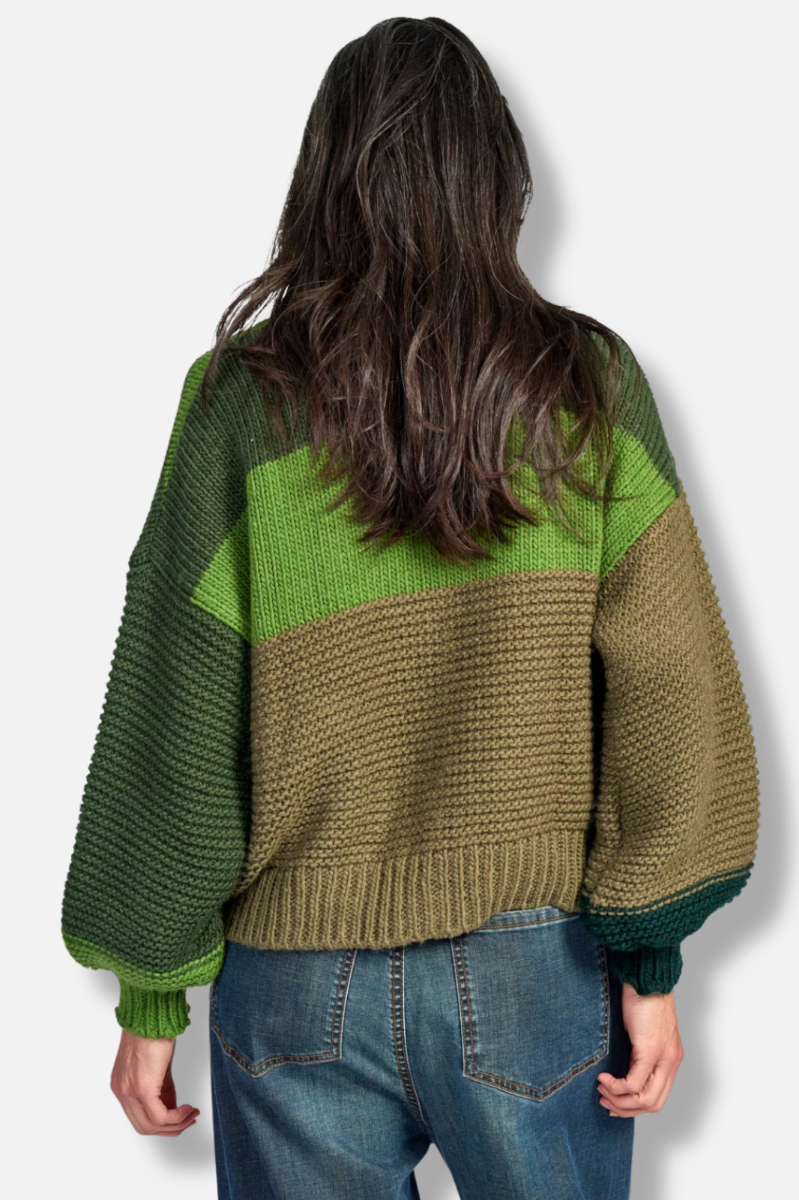 Carnival Chunky Cardigan - Pine