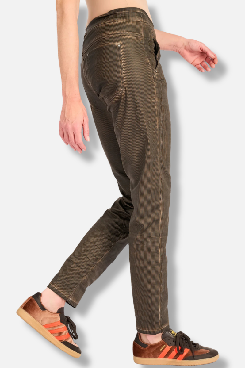 Pinstripe Iconic Stretch Jeans - Hickory