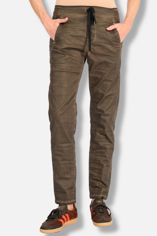 Pinstripe Iconic Stretch Jeans - Hickory