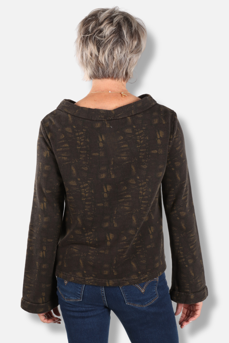 Doris Shirt - Jasper Tortuga Print