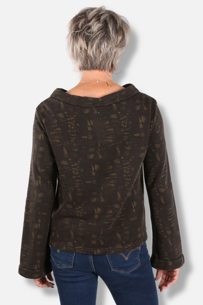 Doris Shirt - Jasper Tortuga Print