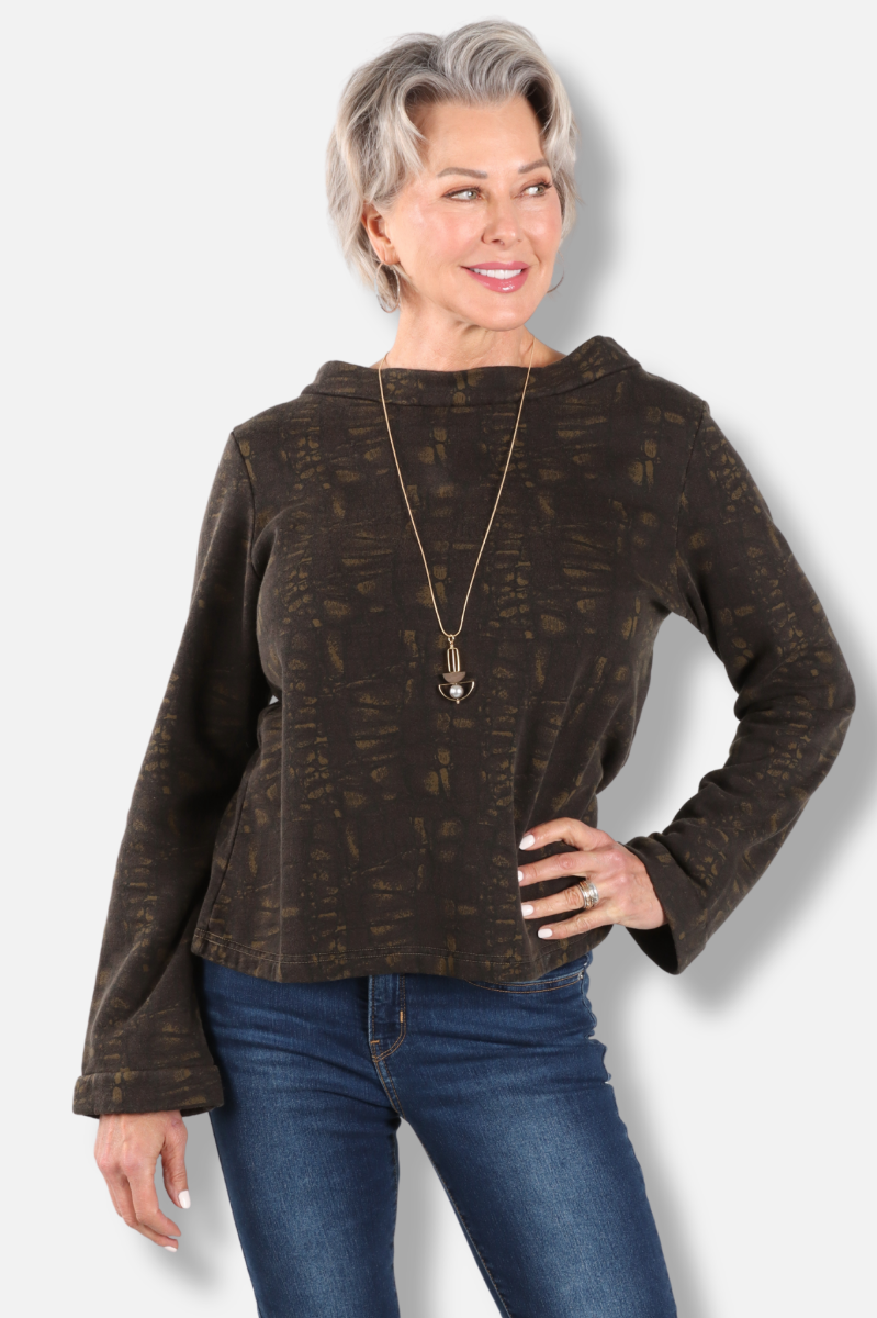 Doris Shirt - Jasper Tortuga Print
