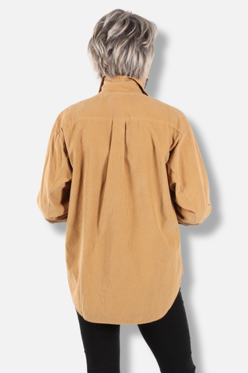 Boyfriend Shirt - Gingersnap Corduroy 