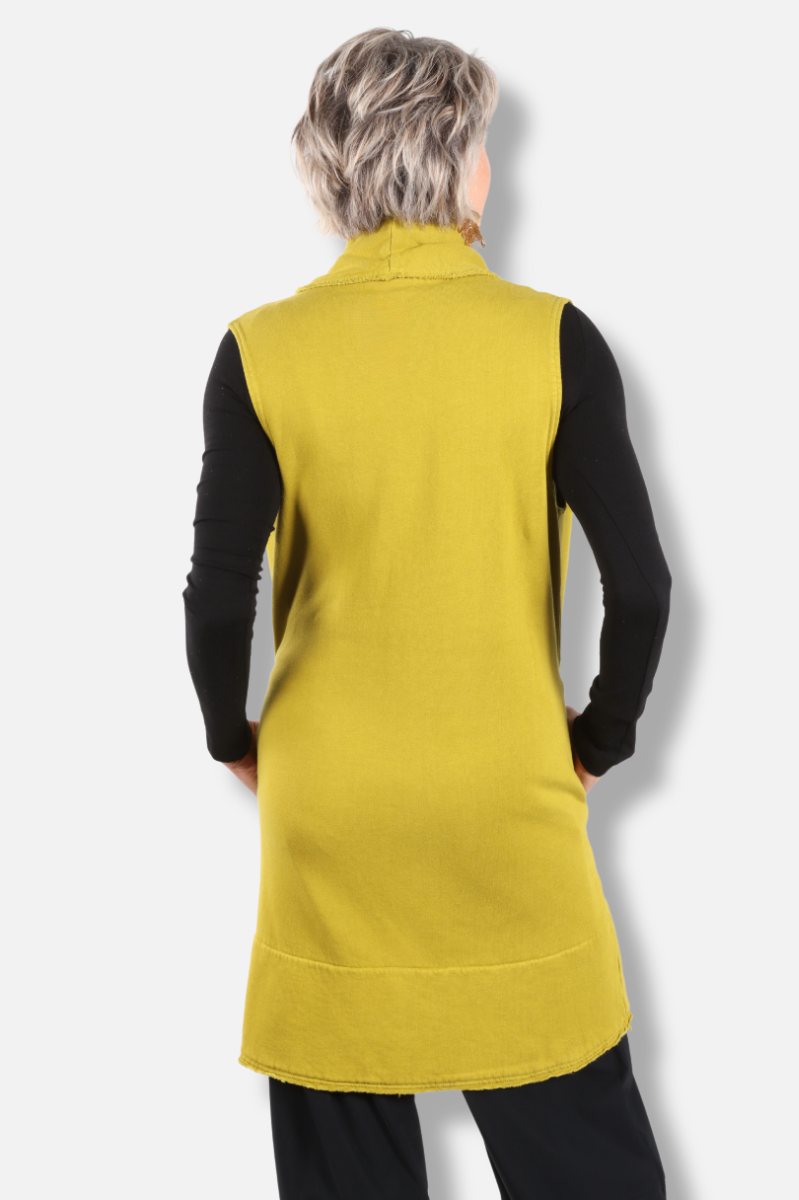 Wrap Vest - Eggfruit Fleece