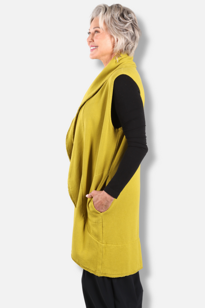 Wrap Vest - Eggfruit Fleece