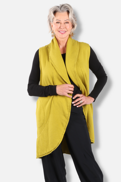 Wrap Vest - Eggfruit Fleece