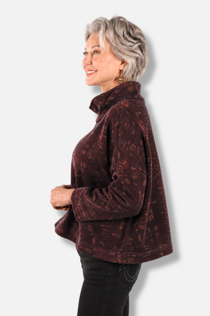 Stowe Shirt - Alder Tortuga Print