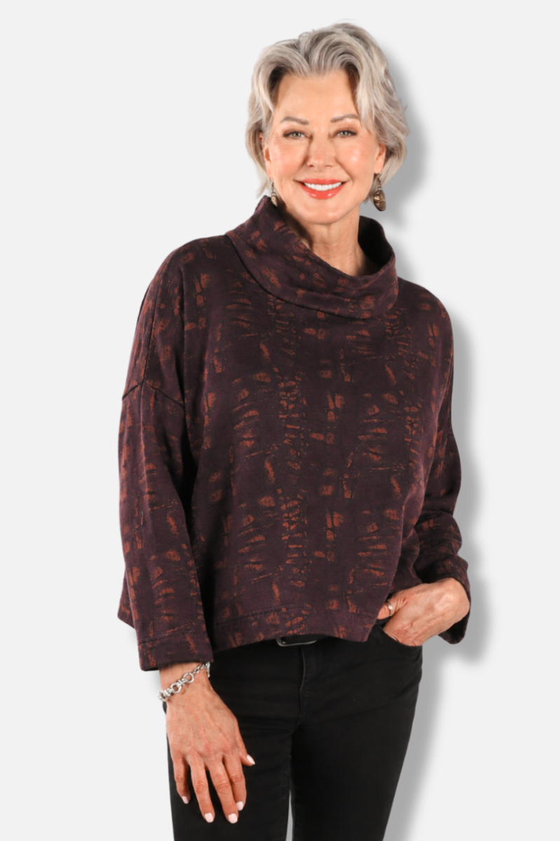 Stowe Shirt - Alder Tortuga Print