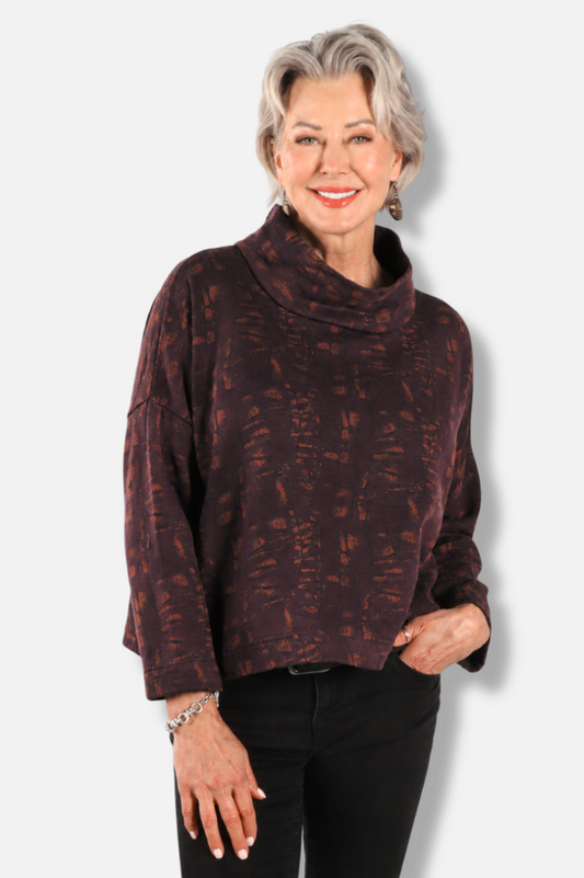 Stowe Shirt - Alder Tortuga Print
