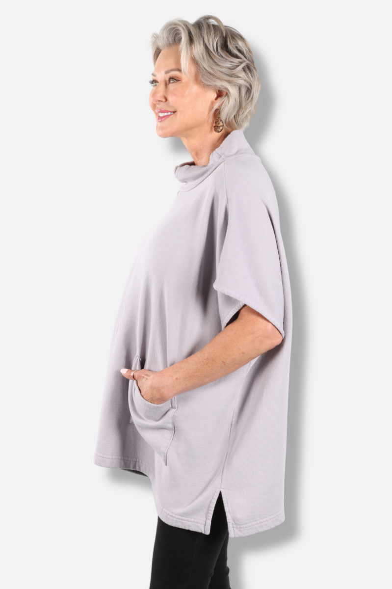 Pip Poncho - Iberis Fleece 
