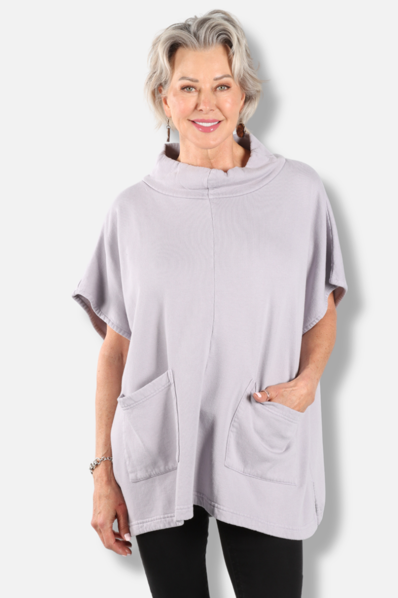 Pip Poncho - Iberis Fleece 