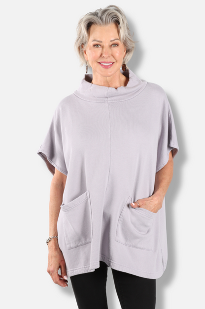 Pip Poncho - Iberis Fleece 