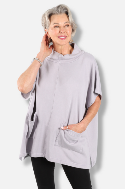 Pip Poncho - Iberis Fleece 