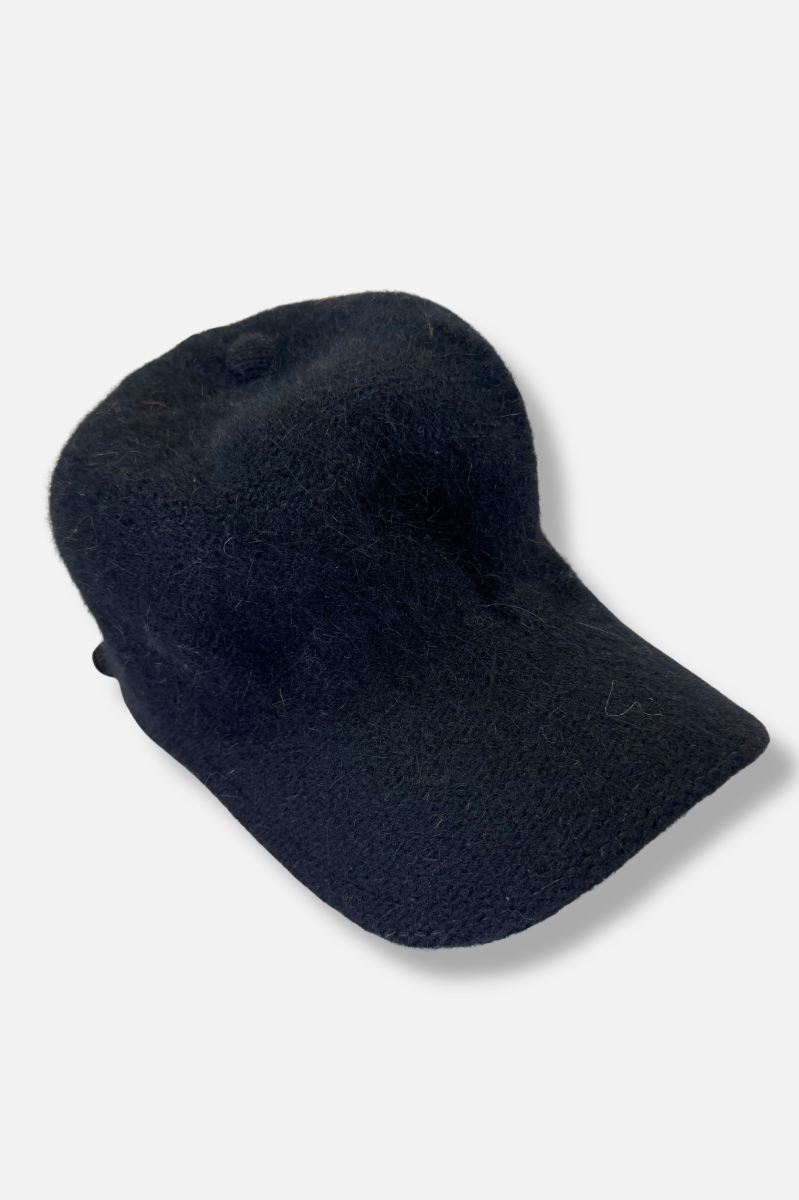 Wool Winter Cap - Black