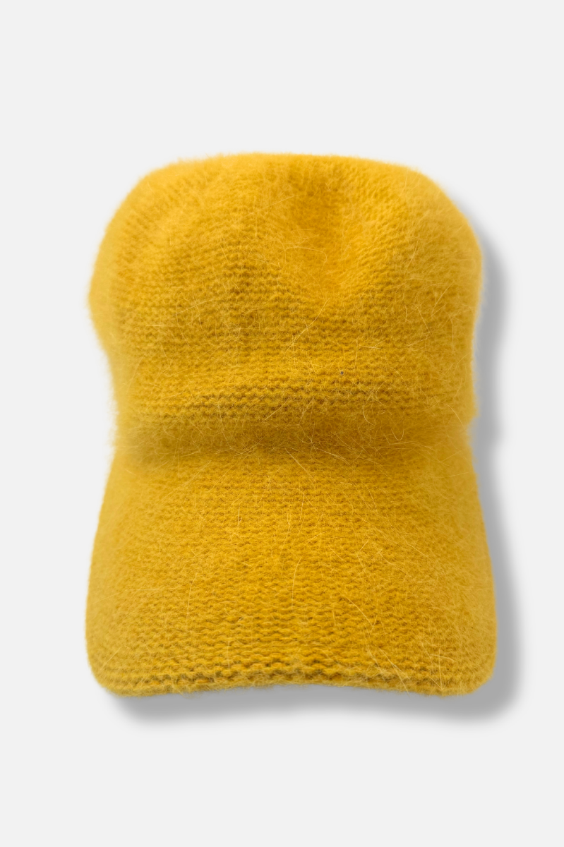 Wool Winter Cap - Yellow