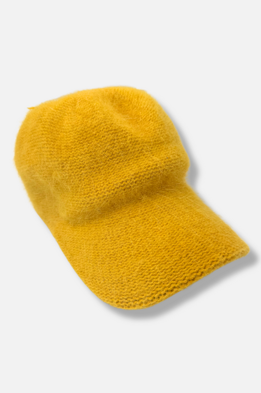 Wool Winter Cap - Yellow