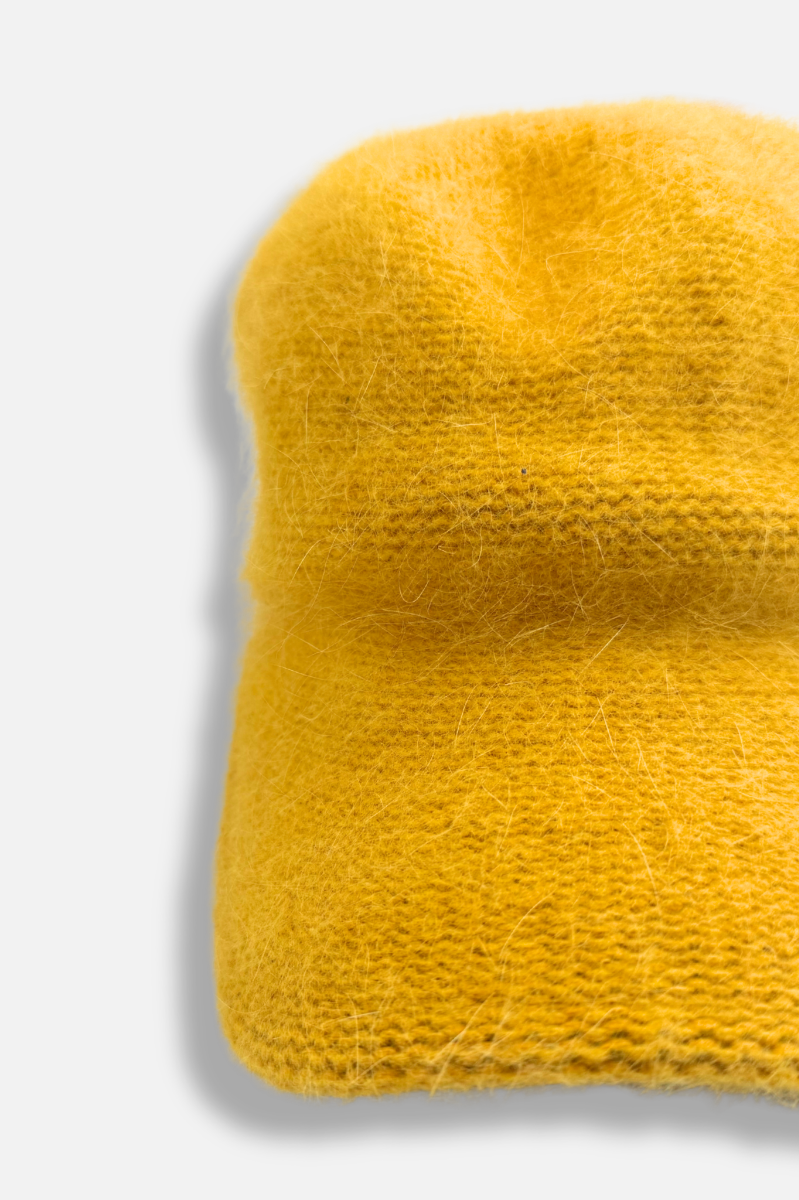 Wool Winter Cap - Yellow