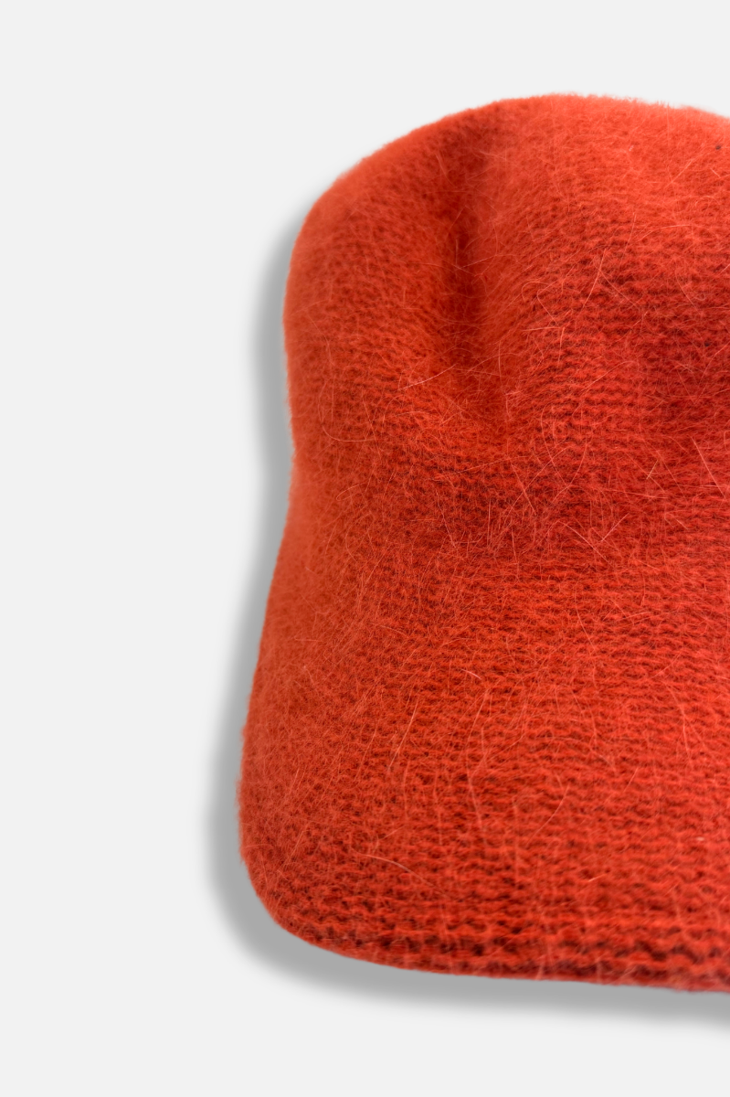 Wool Winter Cap - Orange