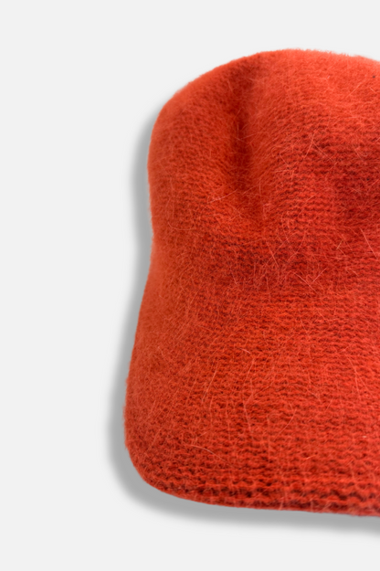 Wool Winter Cap - Orange