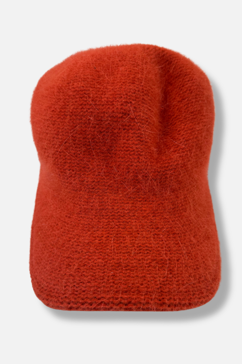 Wool Winter Cap - Orange