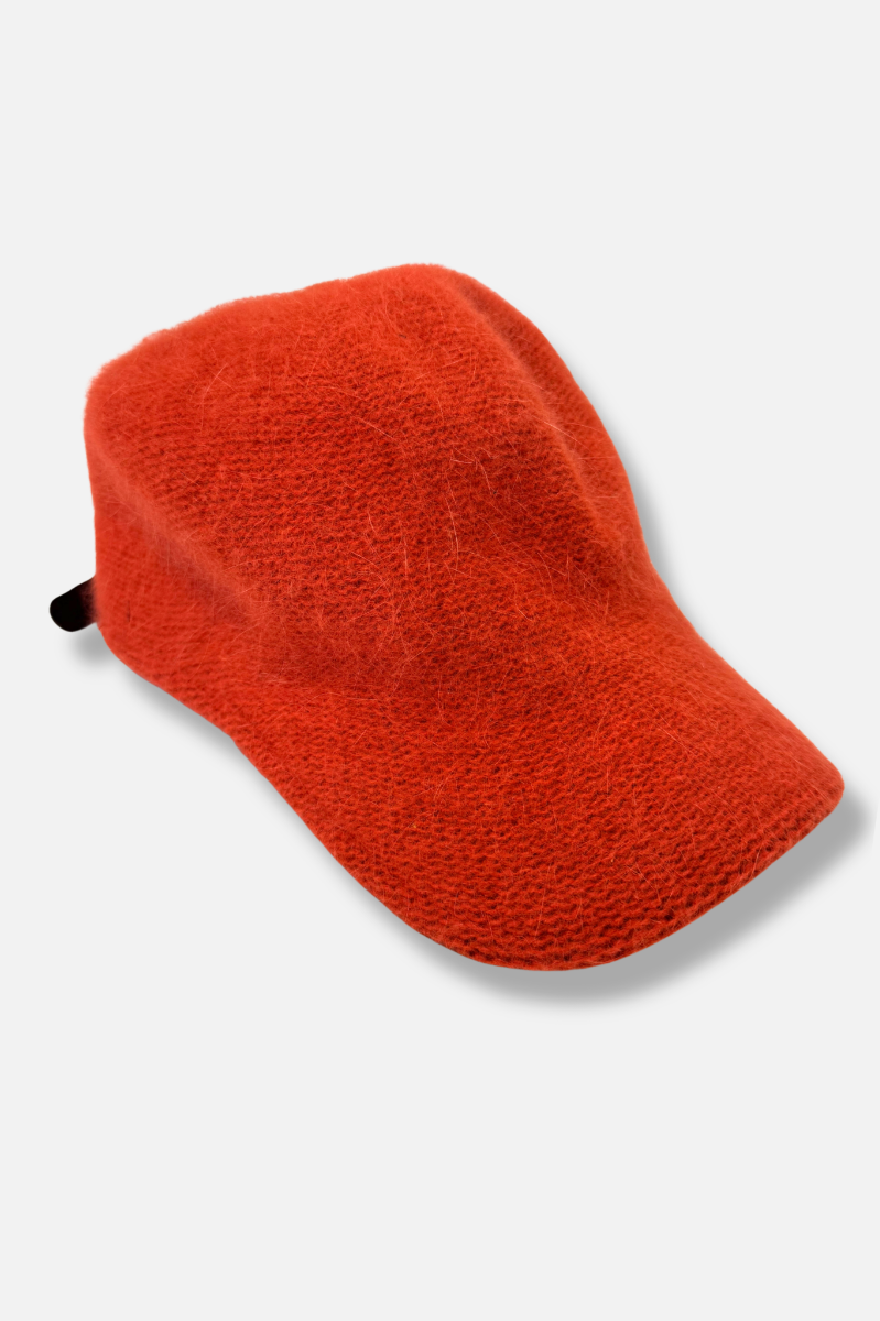Wool Winter Cap - Orange