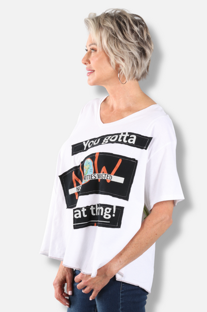 Graffic Traffic Tee - White #1