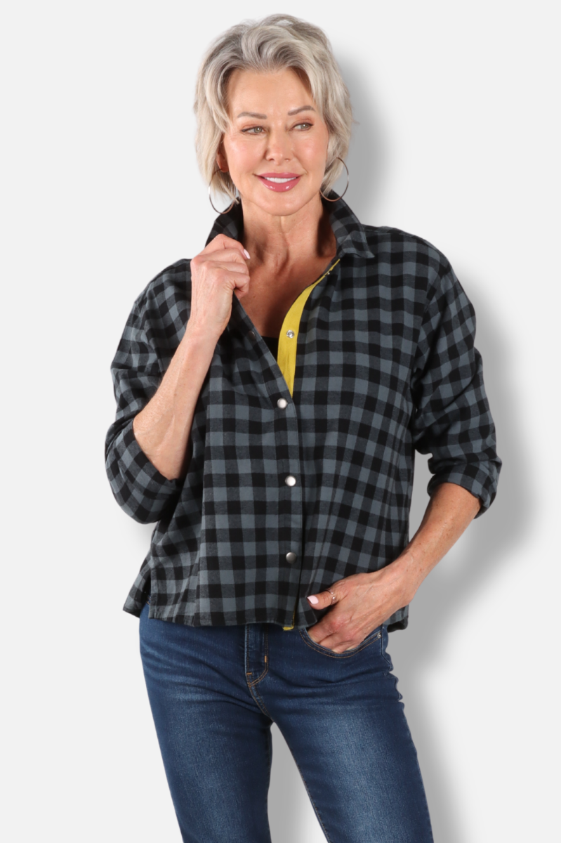 Snap Back Shirt - Dusty Denim 