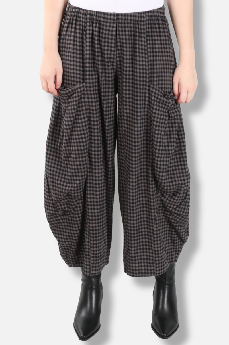 Double Pocket Pant - Eiffel Tower Check