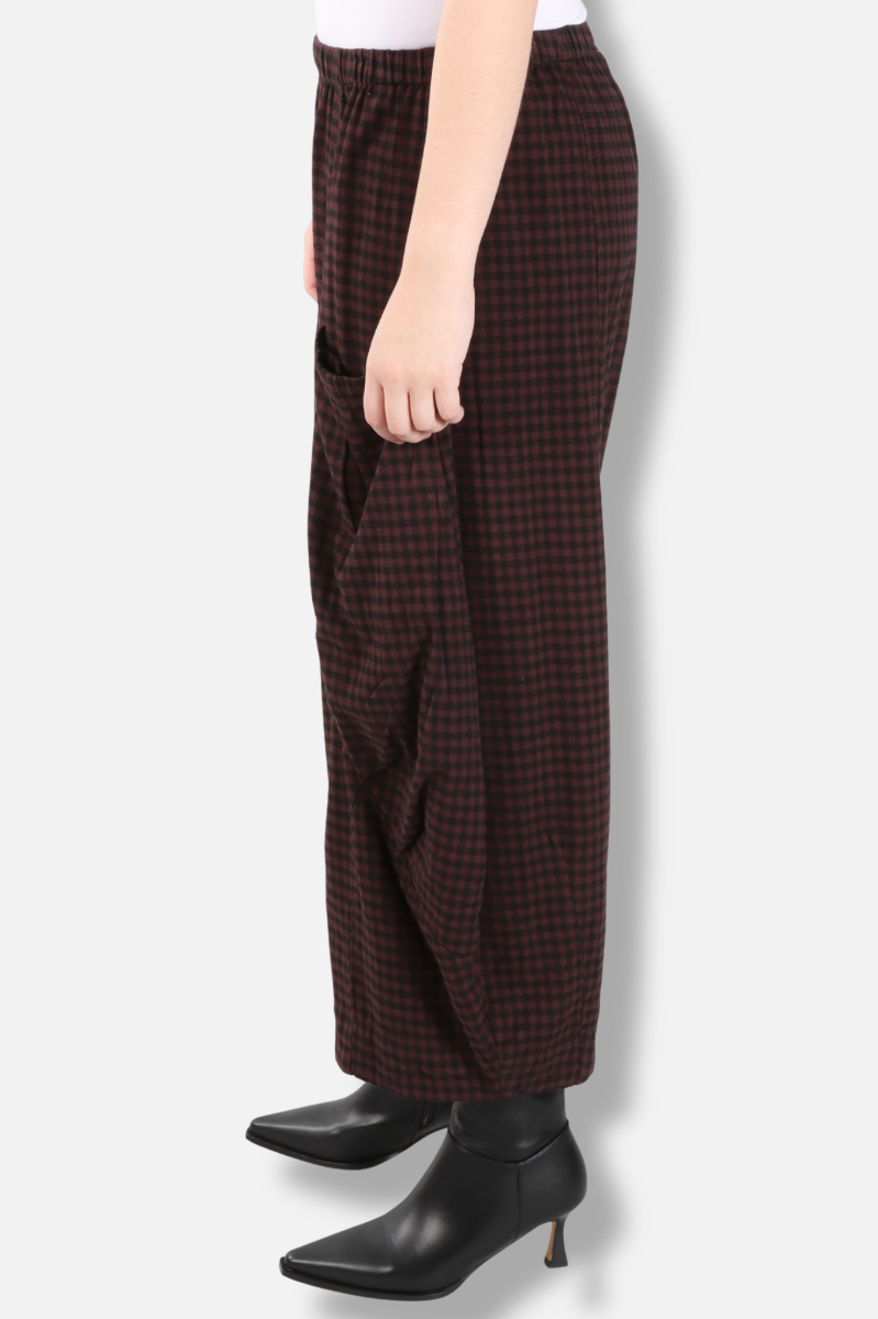 Double Pocket Pant - Chicory Check
