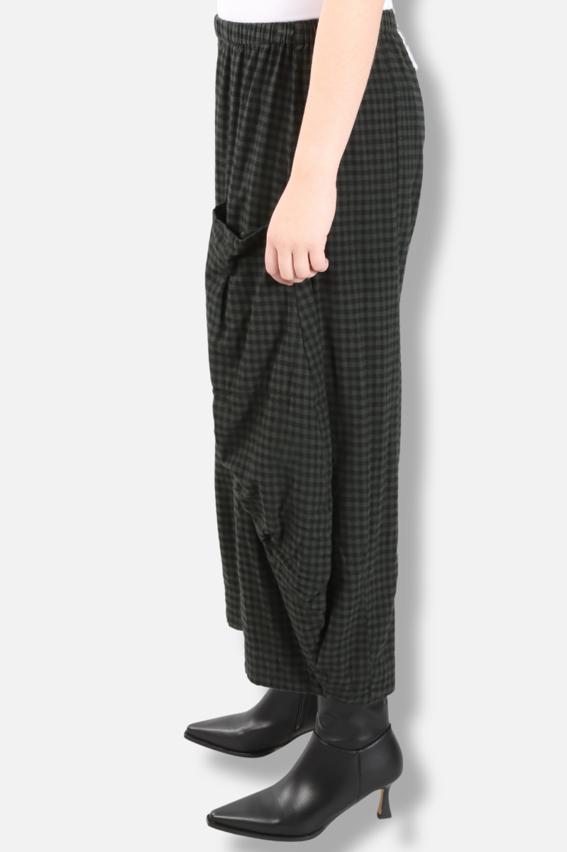 Double Pocket Pant - Konbu Check