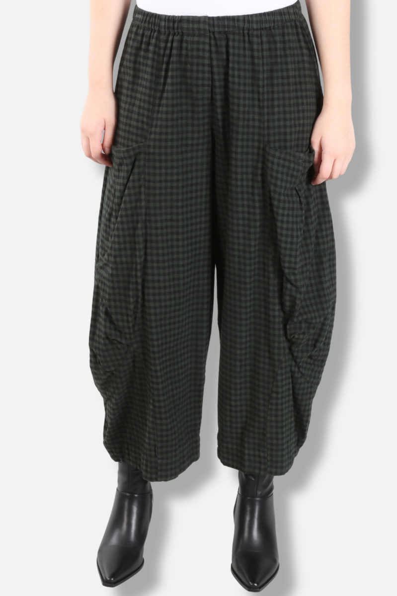Double Pocket Pant - Konbu Check