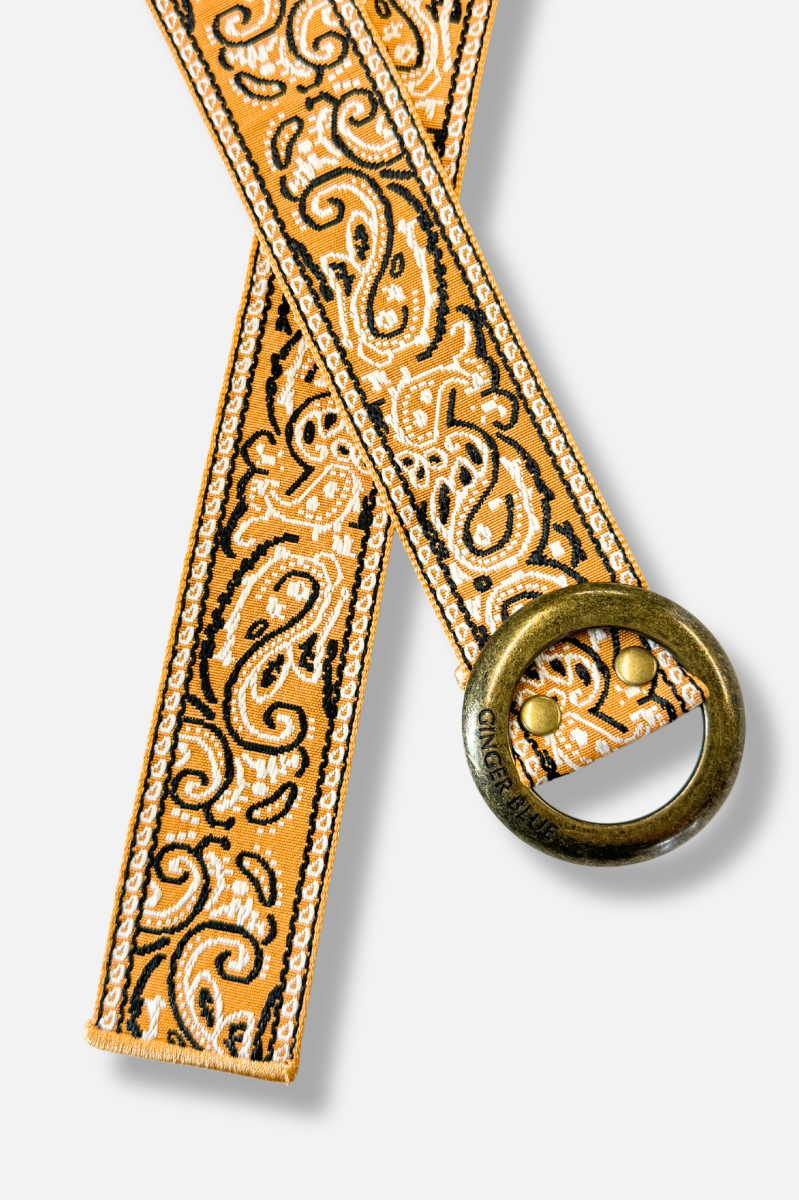 Paisley Please Belt - Gold & Yellow 