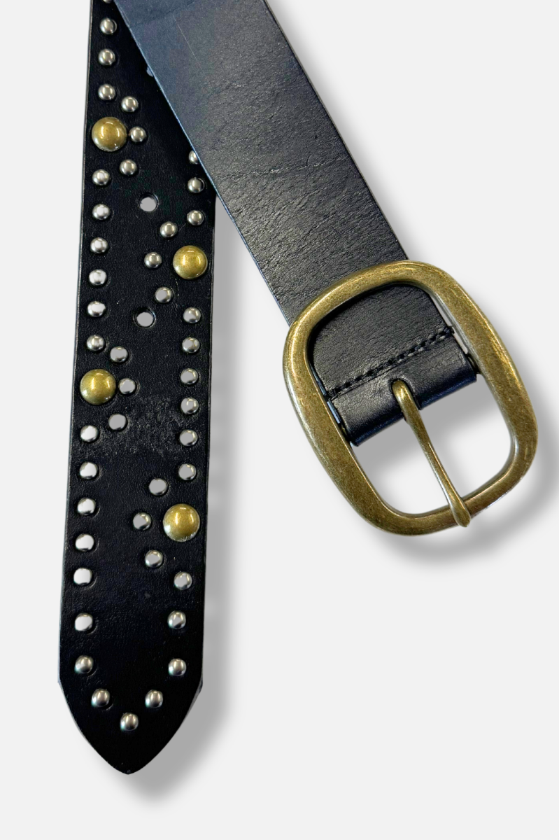 Silver Stud Belt - 100cm