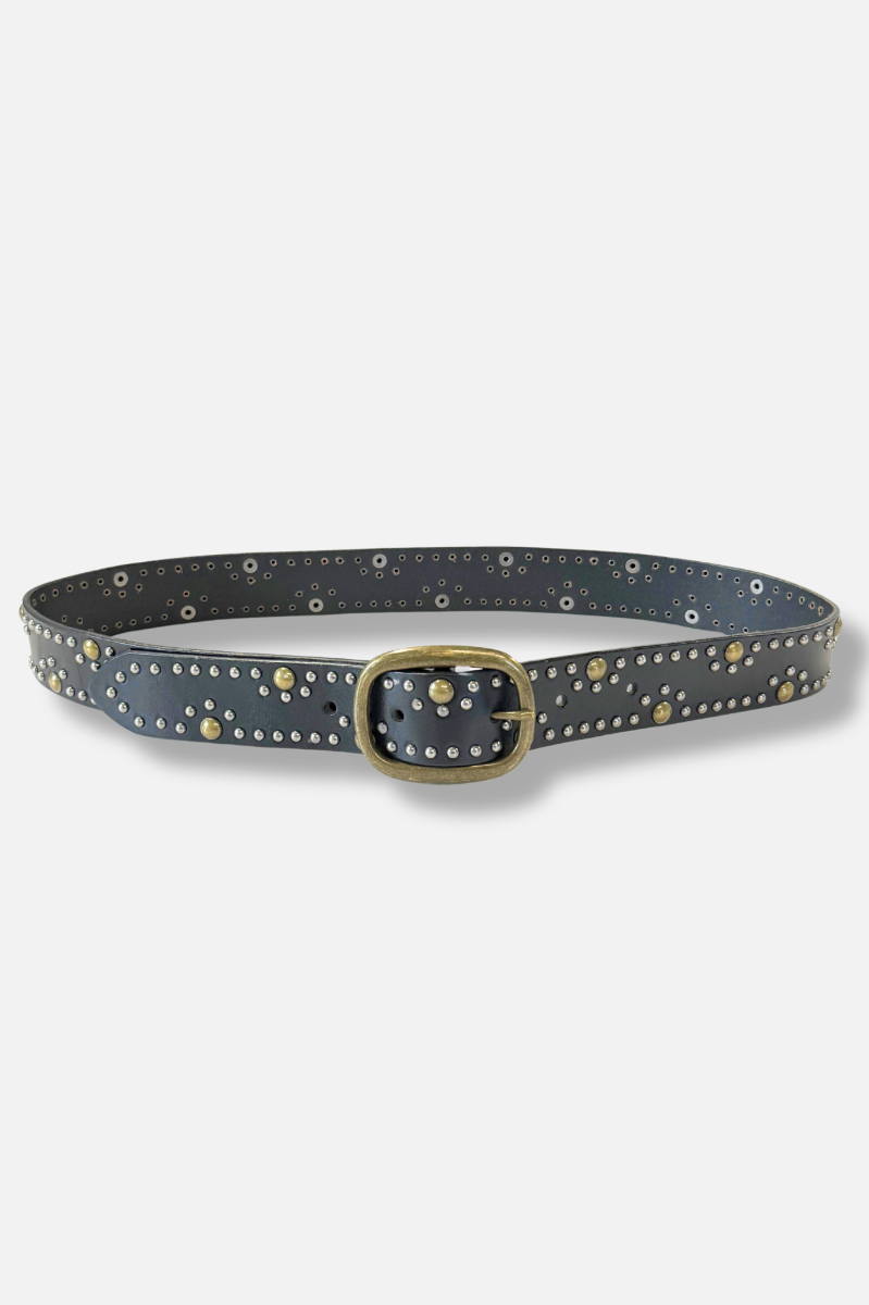 Silver Stud Belt - 100cm