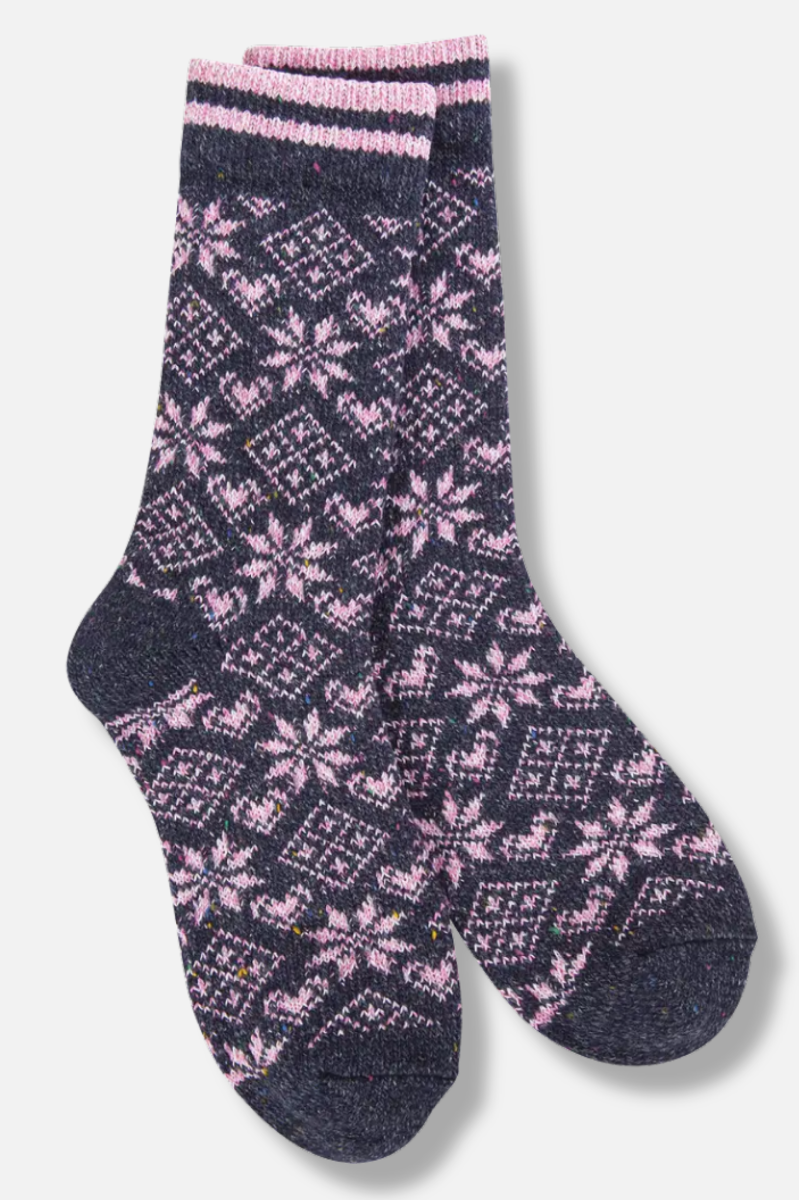 Diamond Denim Confetti Socks