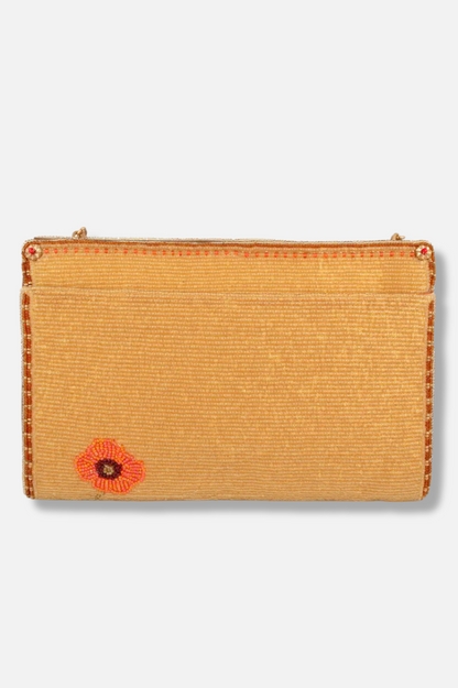 Pure Poppy Beaded Floral Crossbody Bag