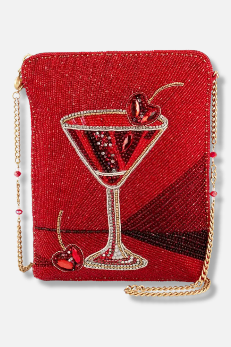 Red Martini Crossbody Bag