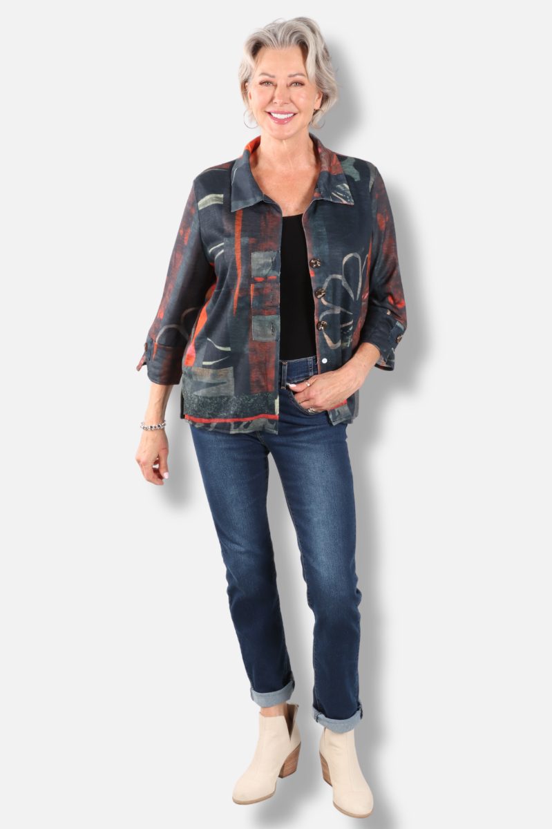 Button Front Shirt - Floral 