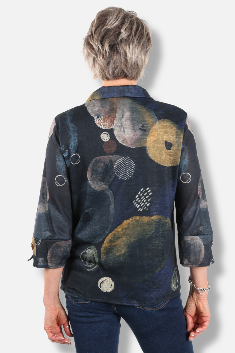 Button Front Shirt - Blue