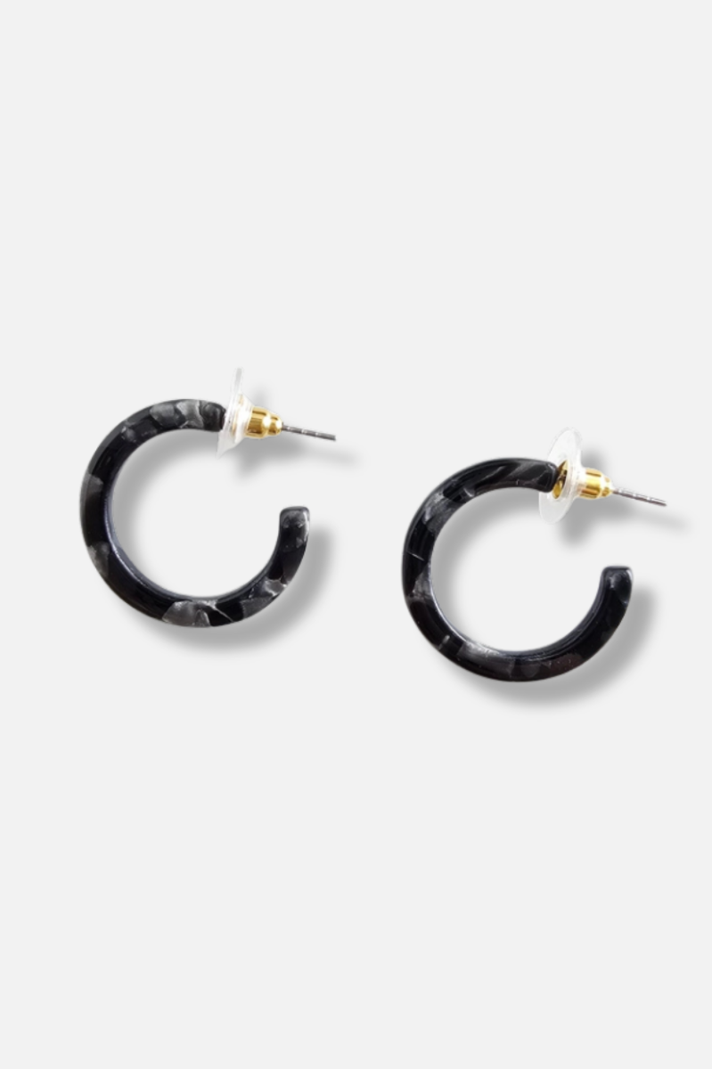 Cam Mini Hoops - Black