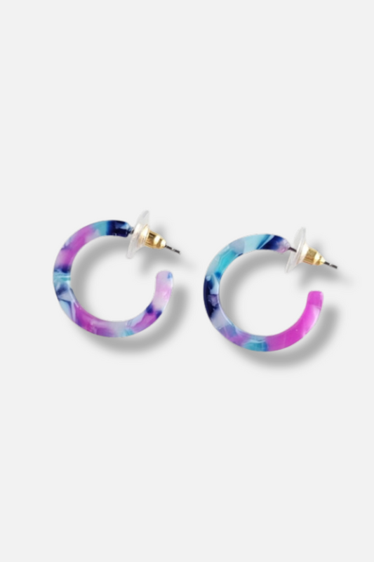 Cam Mini Hoops - Purple