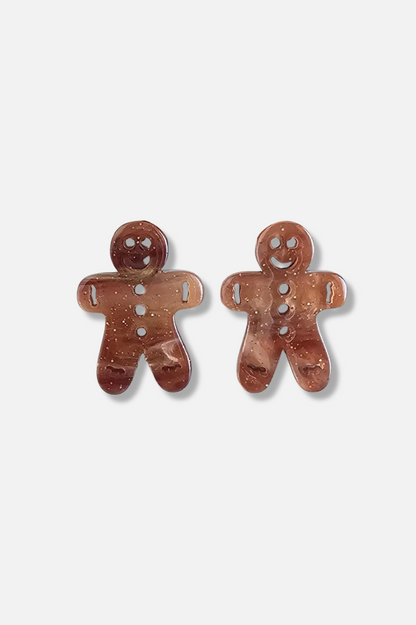 Holiday Gingerbread Earring - Brown Shimmer
