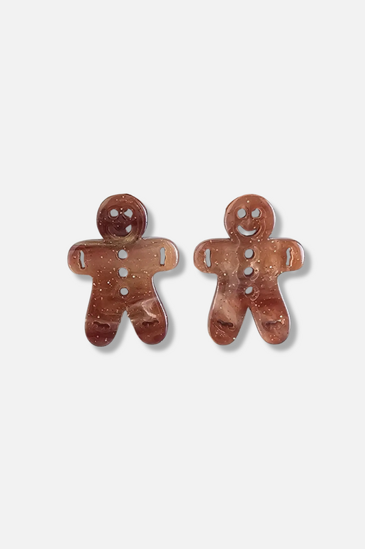 Holiday Gingerbread Earring - Brown Shimmer