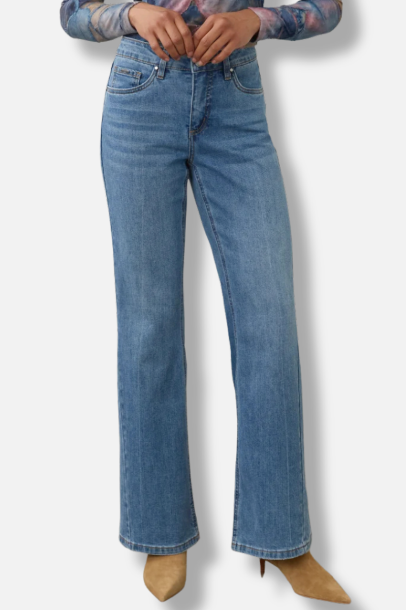 Olivia Bootleg Denim - Medium Blue 