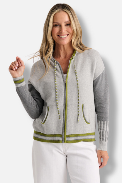 Stars Zip Hoody - Marl